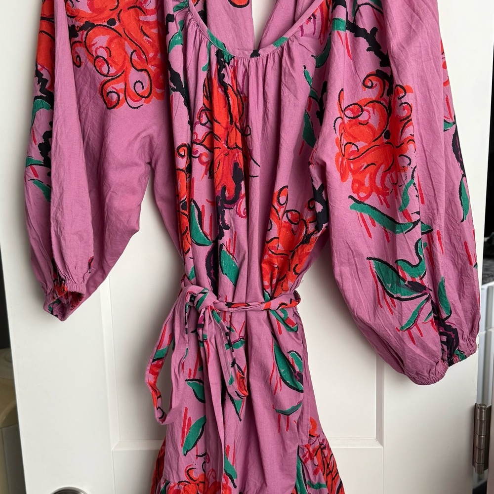 Ro’s Garden Floral Pink and Red Dress